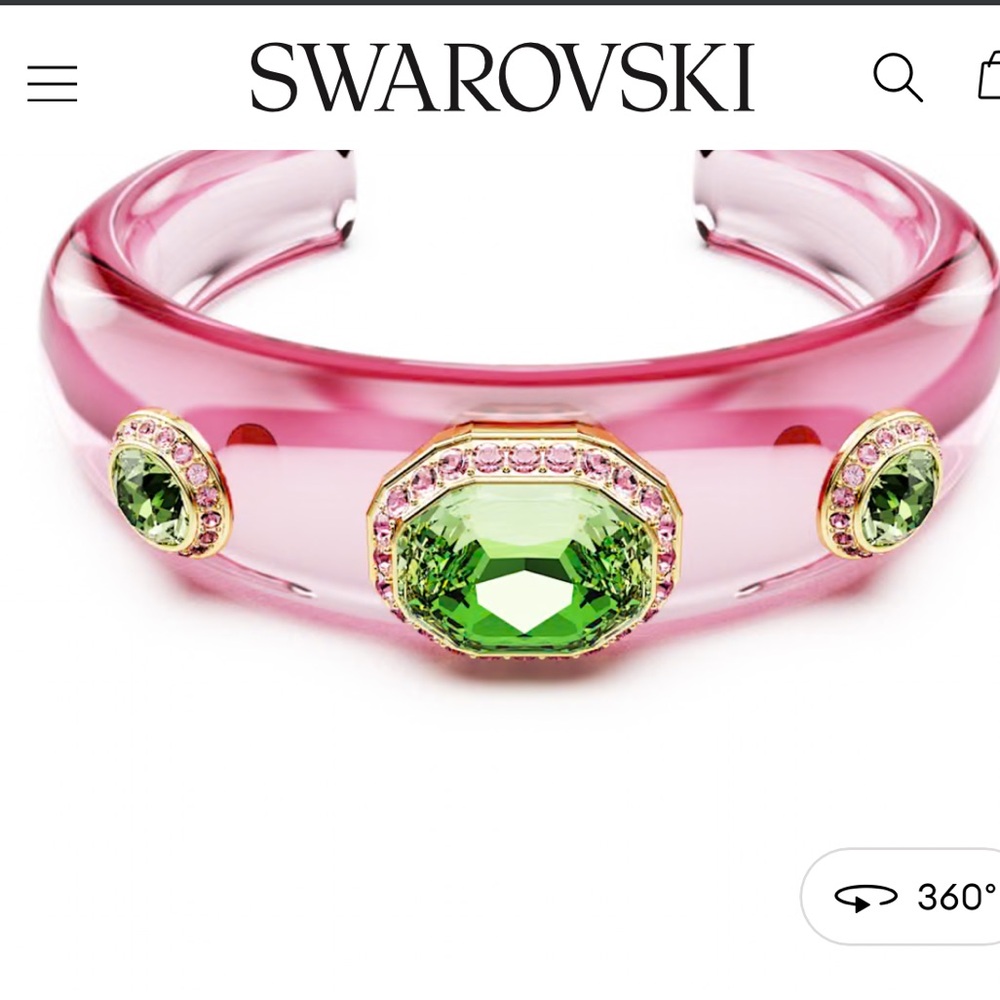 Swarovski Dulcis cuff
Mixed cuts, Multicolored, Gold-tone plated - Picture 3 of 12